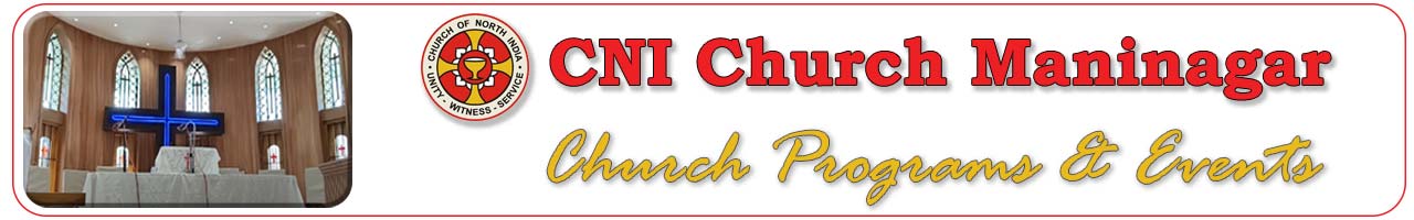 CNI Maninagar Programs & Events Banner